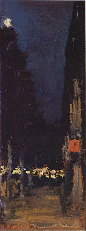 Yö (14. heinäkuuta?) - Édouard Vuillard