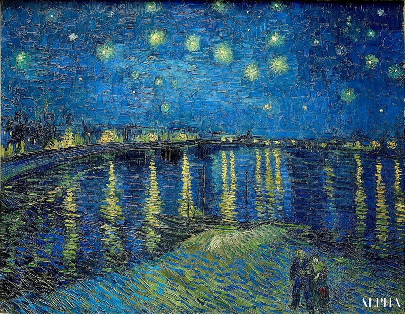 Tähtikirkas yö Rhône-joella - Vincent van Gogh