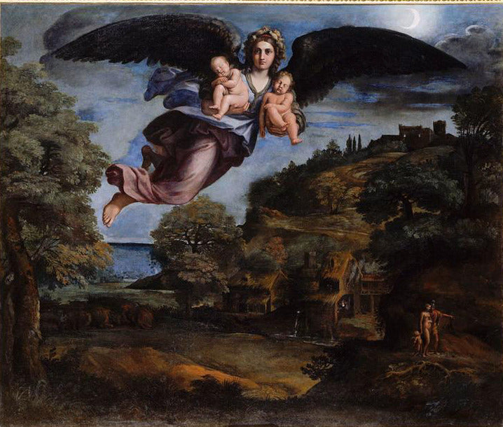 Yö, joka tuo mukanaan unen ja kuoleman - Annibale Carracci