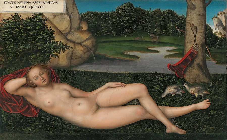 La Nymphe à la source - Lucas Cranach vanhempi