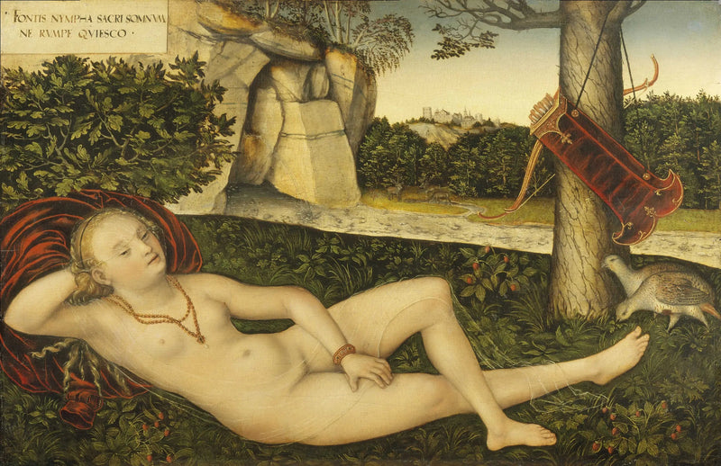 La Nymphe à la source - Lucas Cranach vanhempi