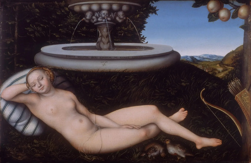 La Nymphe de la Fontaine - Lucas Cranach vanhempi