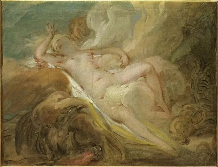 Nymfi Io ja Jupiter - Jean-Honoré Fragonard