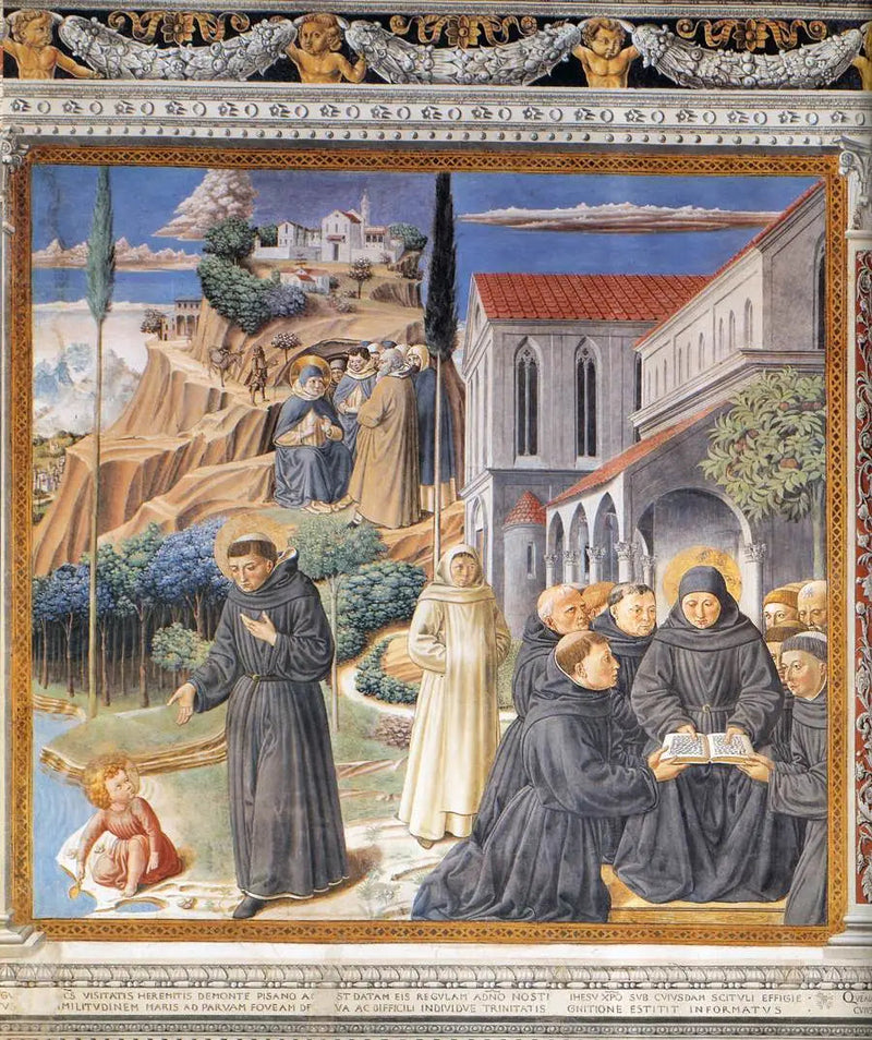 Pyhä Kolminaisuuden vertauskuva (kohtaus 12, eteläsivu) - Benozzo Gozzoli