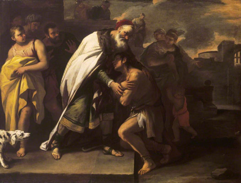 Parabola poikavainista: isänsä vastaanottama kotona - Luca Giordano