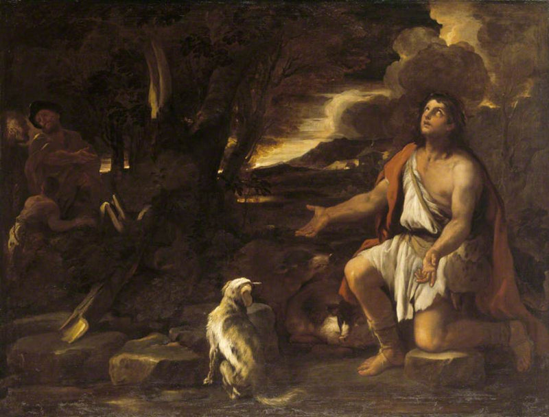 Poika kadotuksen vertaus: Syyllinen sikalaulaja - Luca Giordano