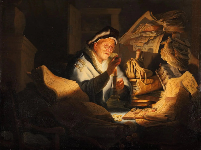 Rikkaan hölmön vertaus - Rembrandt