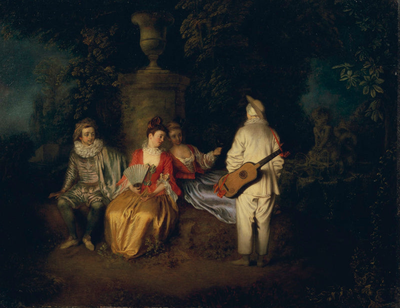 Neliön muotoinen osa - Antoine Watteau