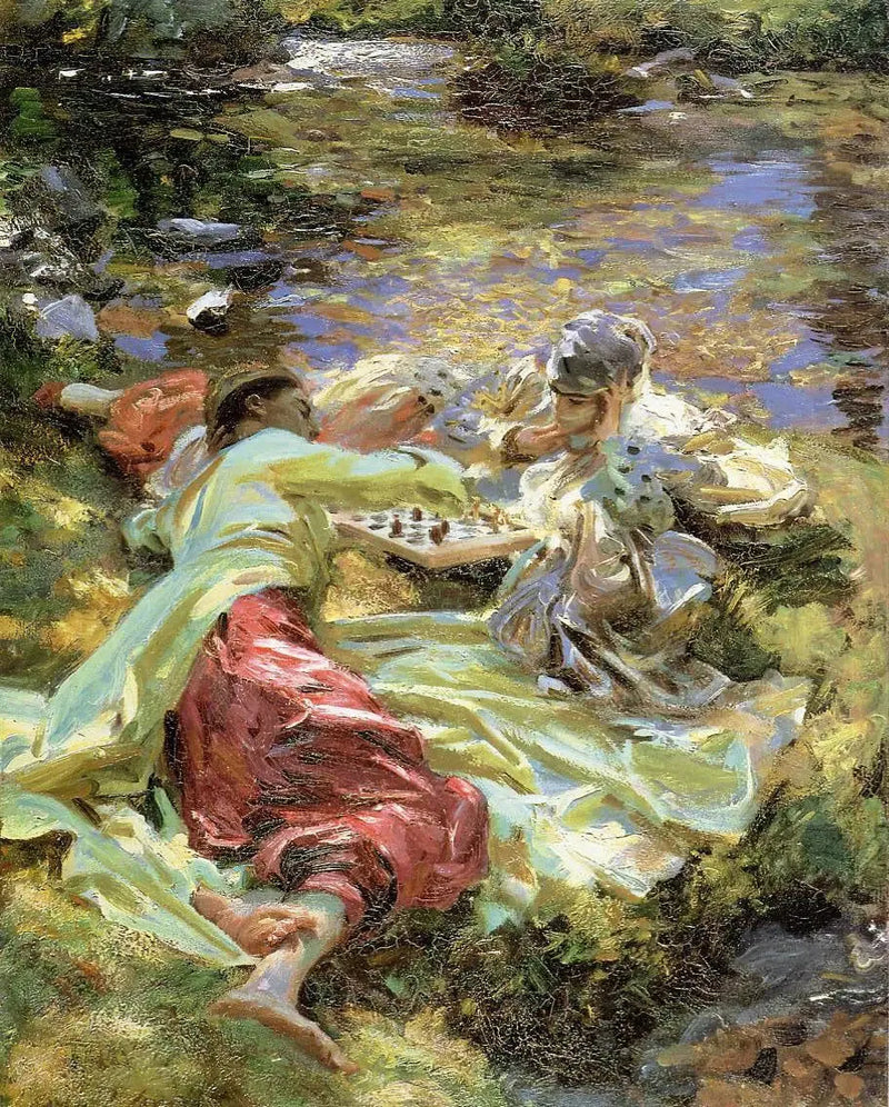 Shakkipeli - John Singer Sargent