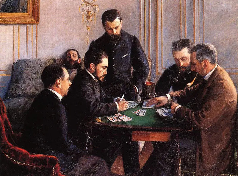 Bésigue-peli - Gustave Caillebotte