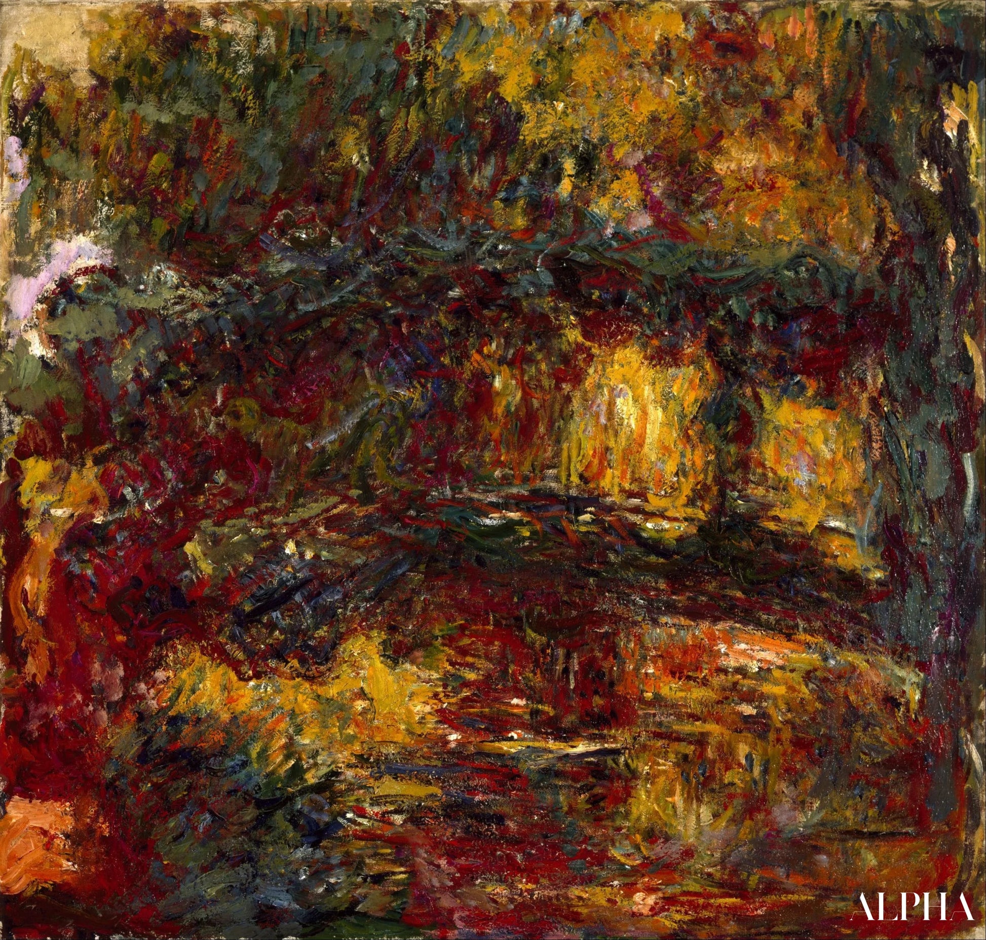 Japanilainen silta, Giverny - Claude Monet - Taulujen ja korkealaatuisten maalauksien reproduktiot