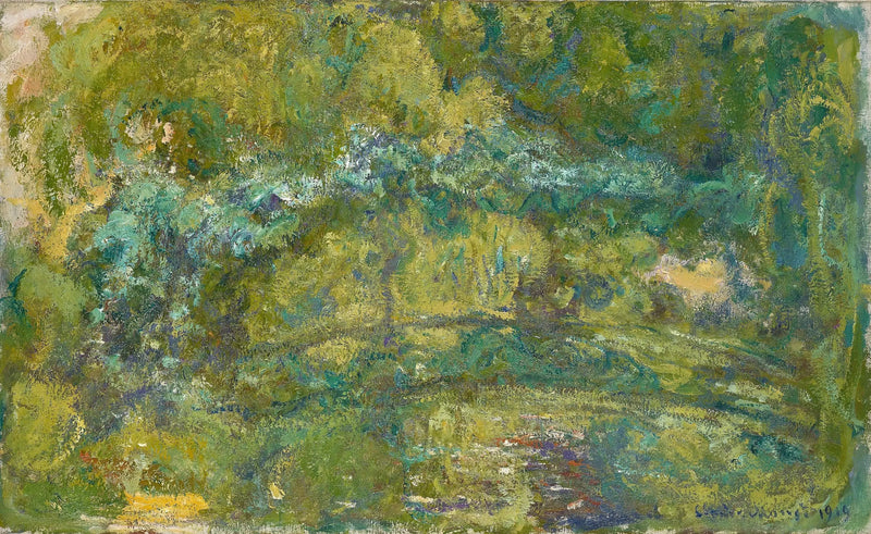 Silta lumpeiden lammella - Claude Monet