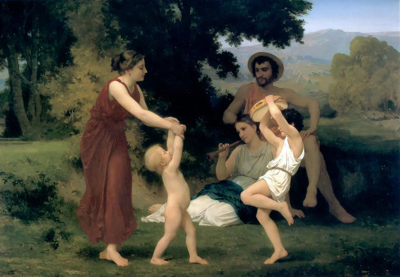 Vapaa-ajan paimen - Bouguereau
