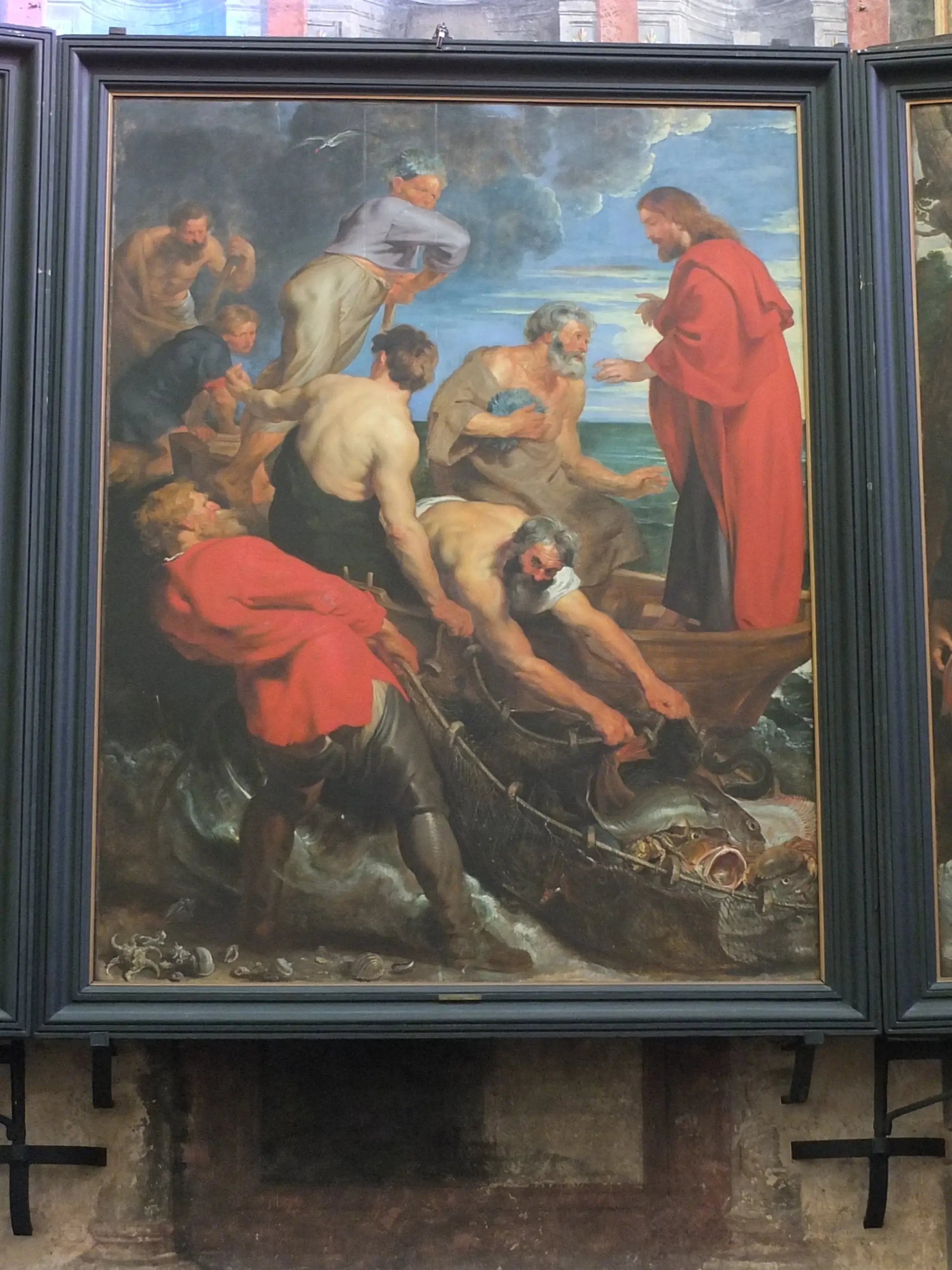 La pêche miraculeuse, panneau central - Peter Paul Rubens image 1 reproduction artisanale de tableau
