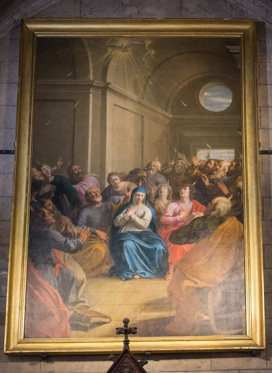 Helluntaipäivä tai Pyhän Hengen laskeutuminen - Philippe de Champaigne