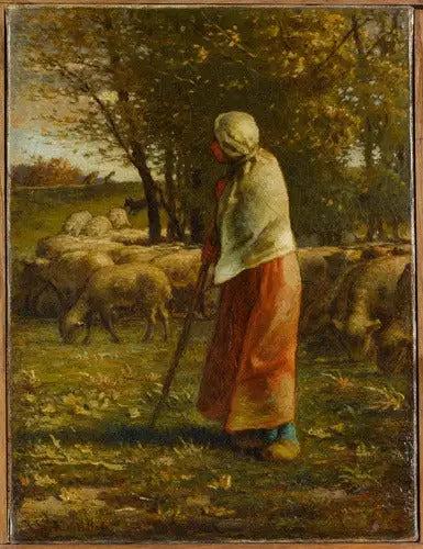 Pieni paimen tyttö - Jean-François Millet