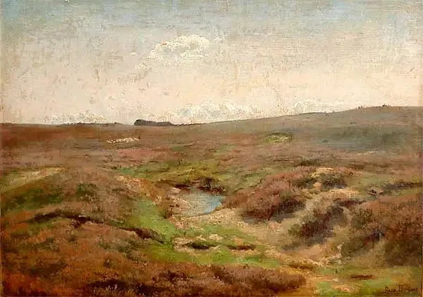 Pieni tamma tasangolla ja lauma lampaita - Rosa Bonheur