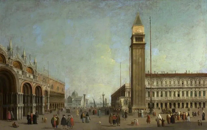 La Piazzetta, Venetsia - Canaletto