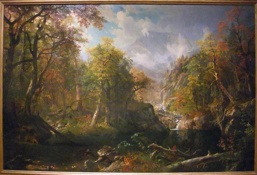 Smaragdinuolainen uima-allas - Albert Bierstadt