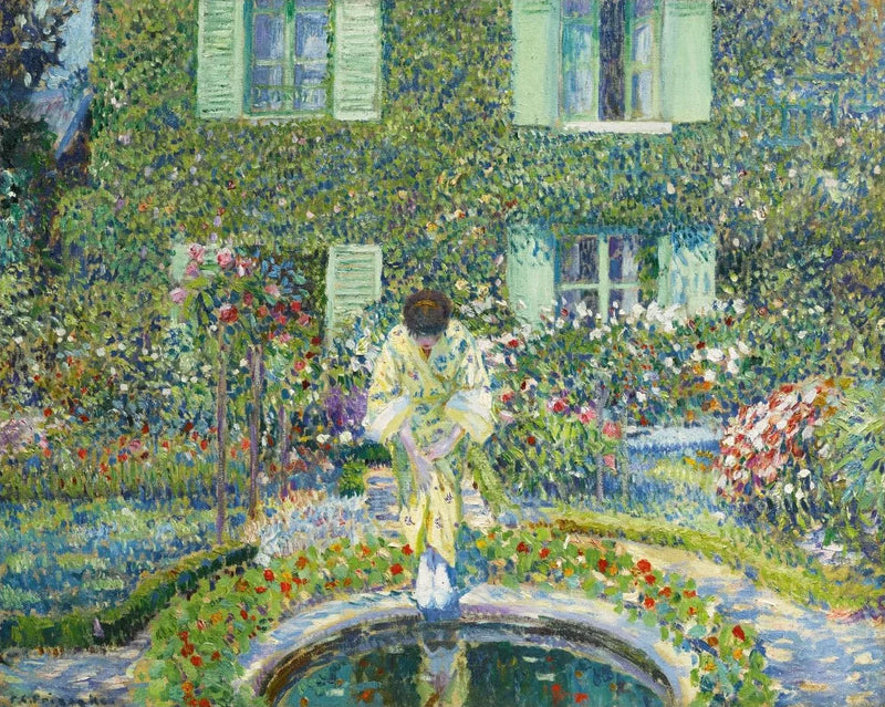 Puutarhan uima-allas - Frederick Carl Frieseke