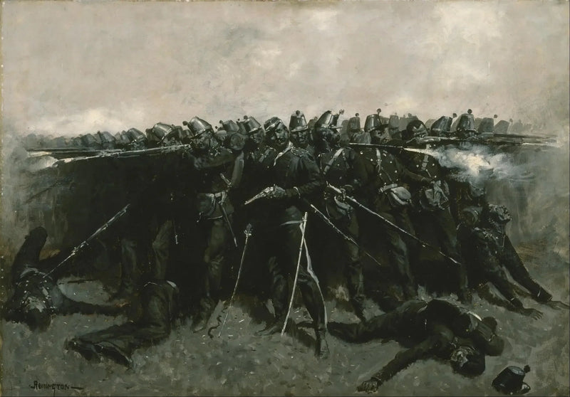 Jalkaväen aukio - Frederic Remington