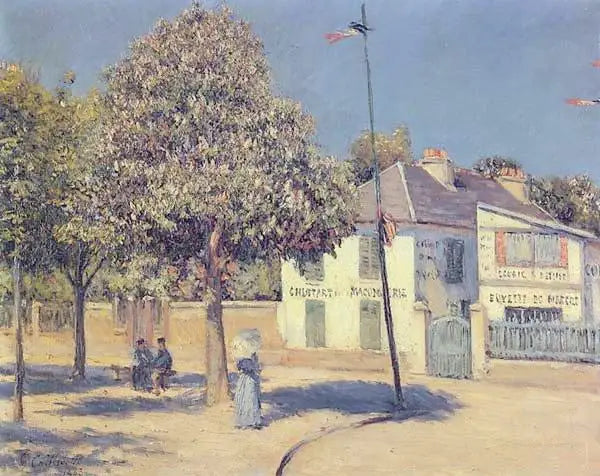 Markkinapaikka (Argenteuilin kävely) - Gustave Caillebotte