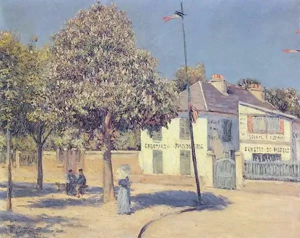 Markkinapaikka (Argenteuilin kävely) - Gustave Caillebotte