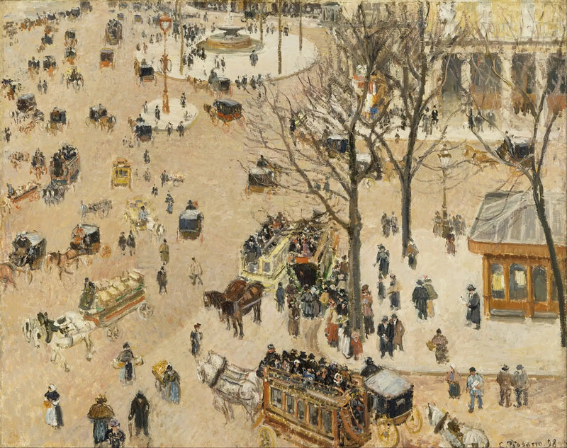Teatterin aukio Englanti - Camille Pissarro