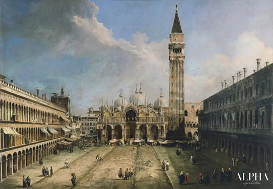 La place Saint-Marc à Venise - Giovanni Antonio Canal - Reproductions de tableaux et peintures haut de gamme