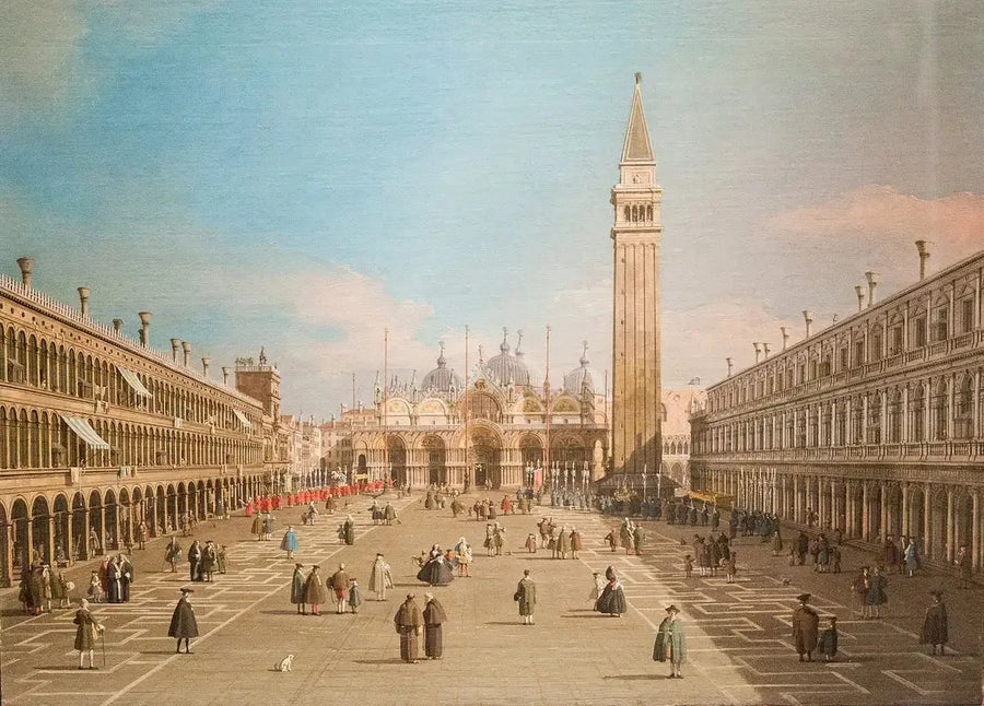 La Place Saint-Marc et la Basilique, Venetsia - Canaletto