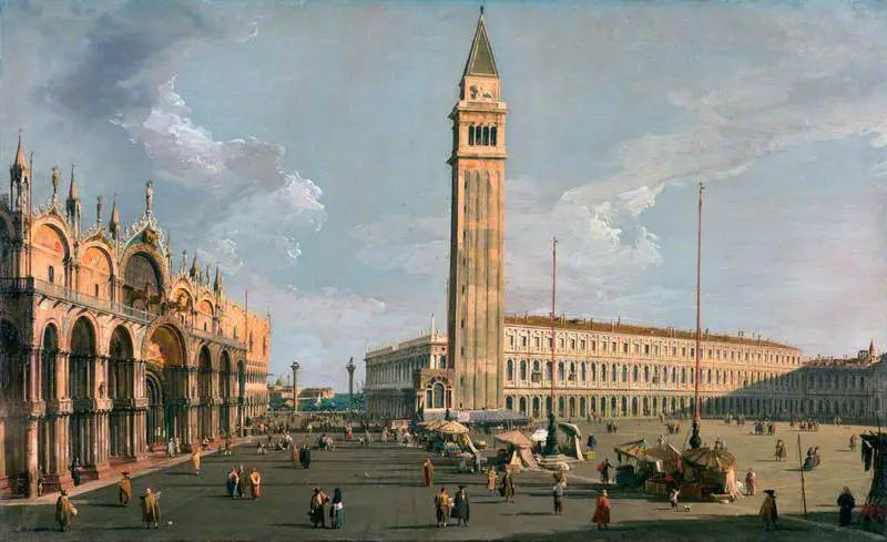 La Place Saint-Marc, Venetsia - Canaletto