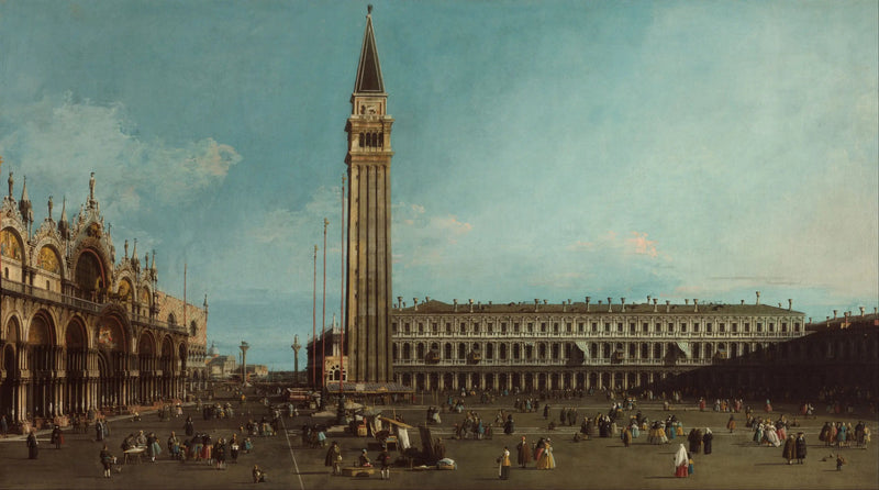 La Place Saint-Marc, Venetsia - Canaletto