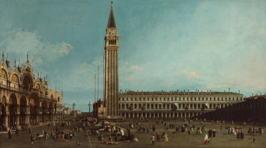La Place Saint-Marc, Venetsia - Canaletto