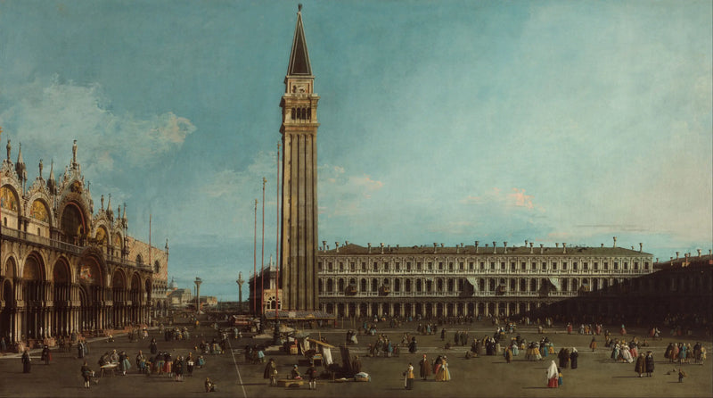 La Place Saint-Marc, Venetsia - Canaletto