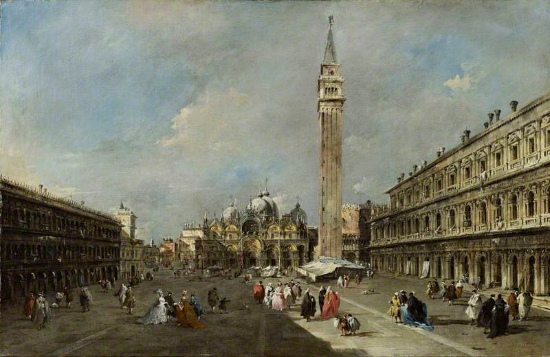 Saint-Marcin aukio, Venezia - Francesco Guardi