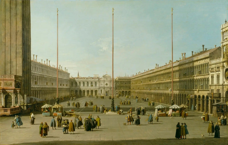 La Place Saint-Marc (Länsi-näkymä) - Canaletto