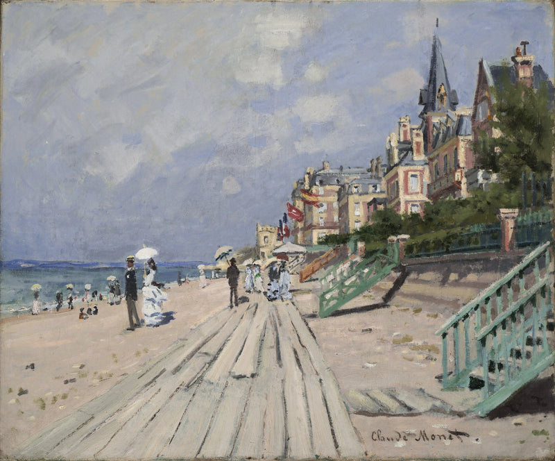 The Beach Trouvillessa W156 - Claude Monet