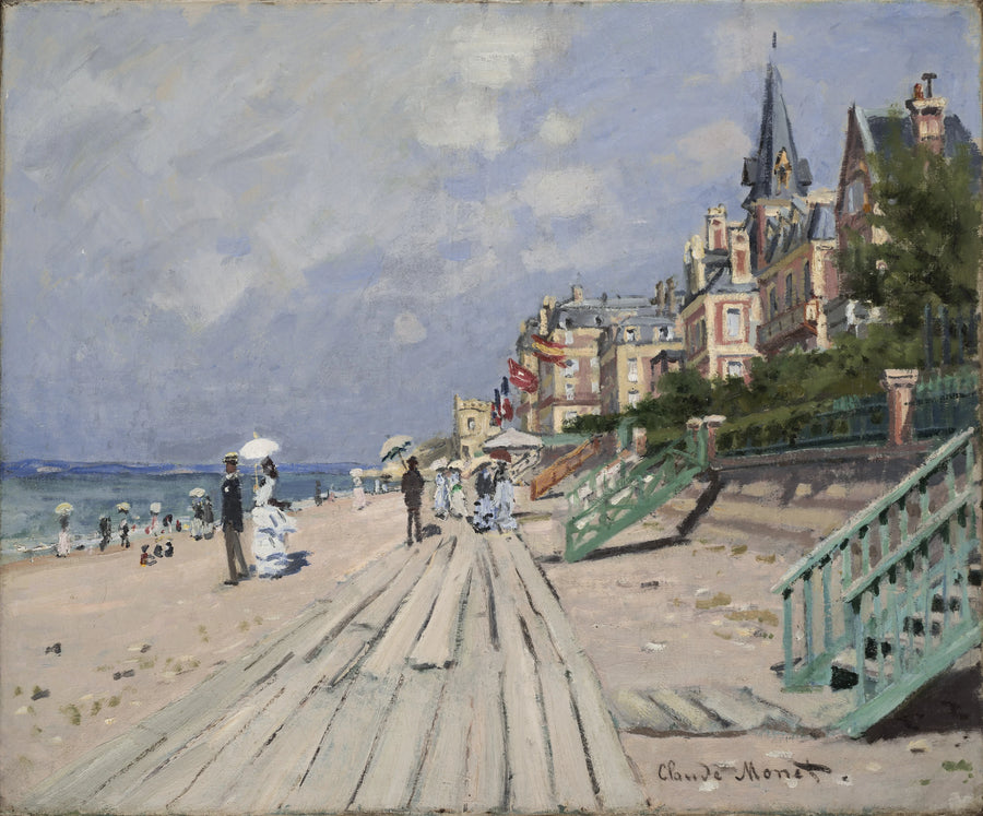 The Beach Trouvillessa W156 - Claude Monet