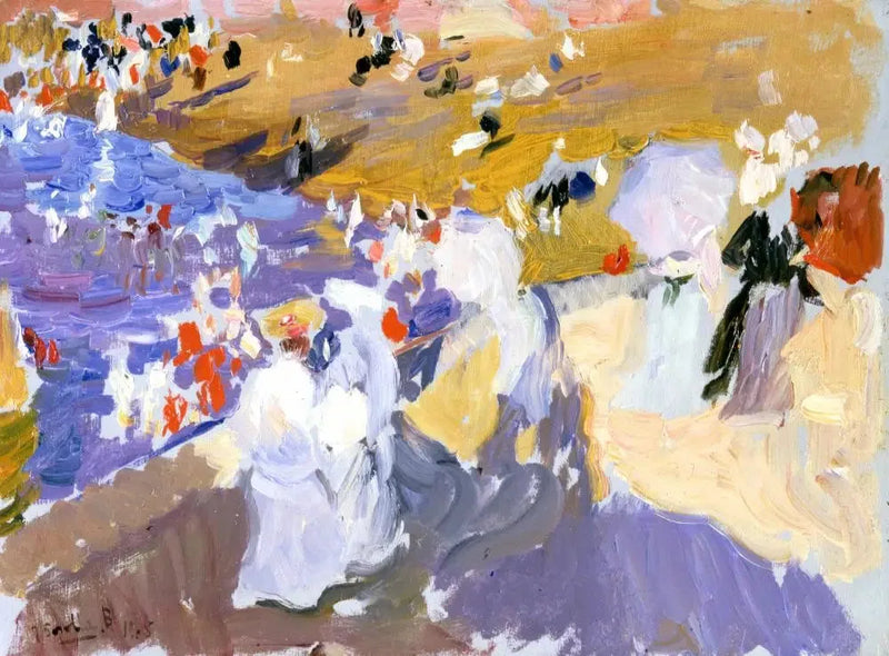 Ranta, Biarritz (Naisten kävelykatu) - Joaquín Sorolla