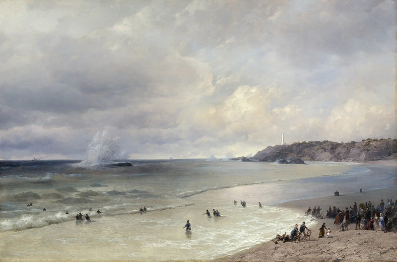 Biarritzin ranta - Ivan Aïvazovski