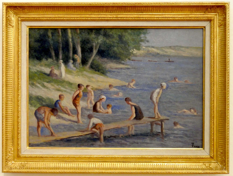 Méricourtin ranta, uinti - Maximilien Luce