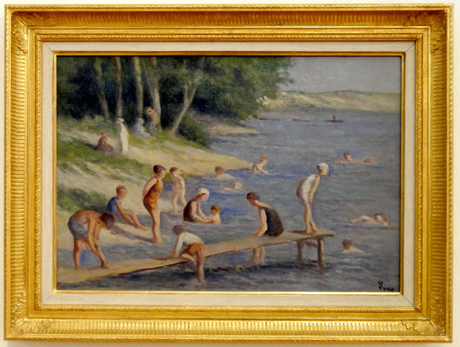 Méricourtin ranta, uinti - Maximilien Luce