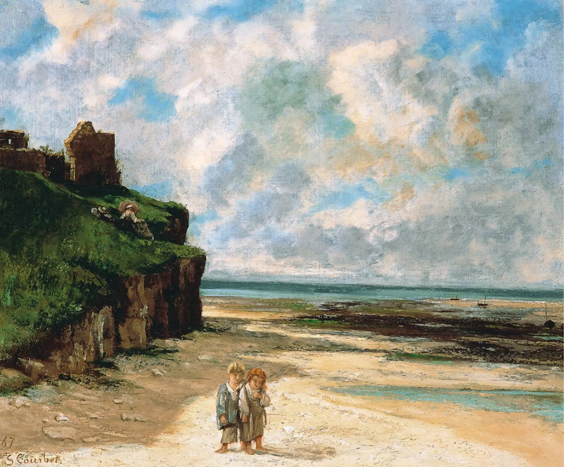 Saint-Aubin-sur-Mer ranta - Gustave Courbet