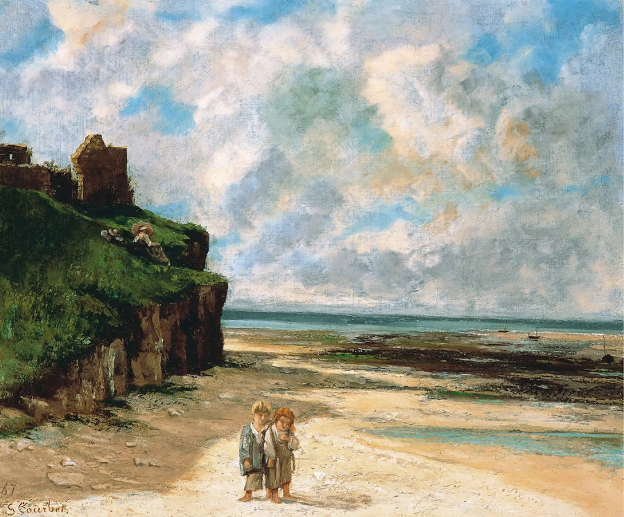 Saint-Aubin-sur-Mer ranta - Gustave Courbet