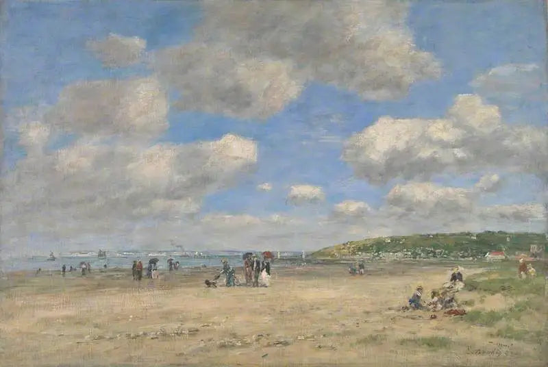 Tourgéville-les-Sablonsin ranta - Eugène Boudin