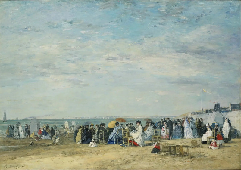 Trouvillen ranta - Eugène Boudin