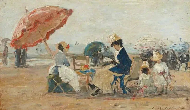 Trouvillen ranta - Eugène Boudin