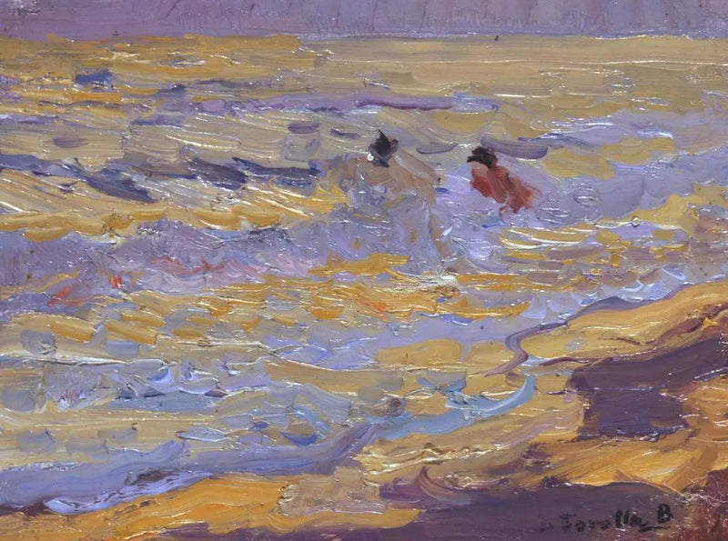 Ranta, Valencia (Kaksi uimaria) - Joaquín Sorolla