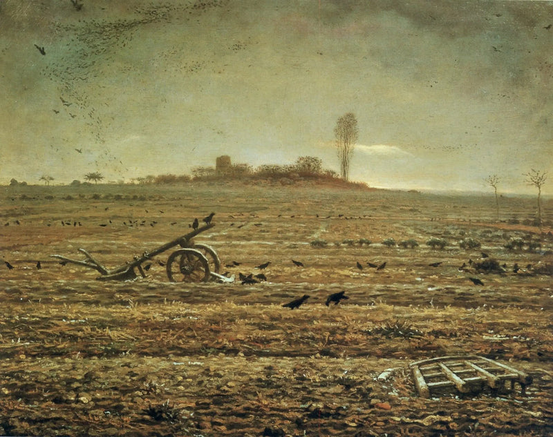 Chaillyn tasanko haravalla ja muokilla - Jean-François Millet