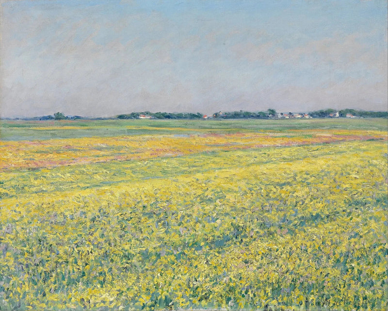 Gennevilliersin tasanko, keltaiset pellot - Gustave Caillebotte